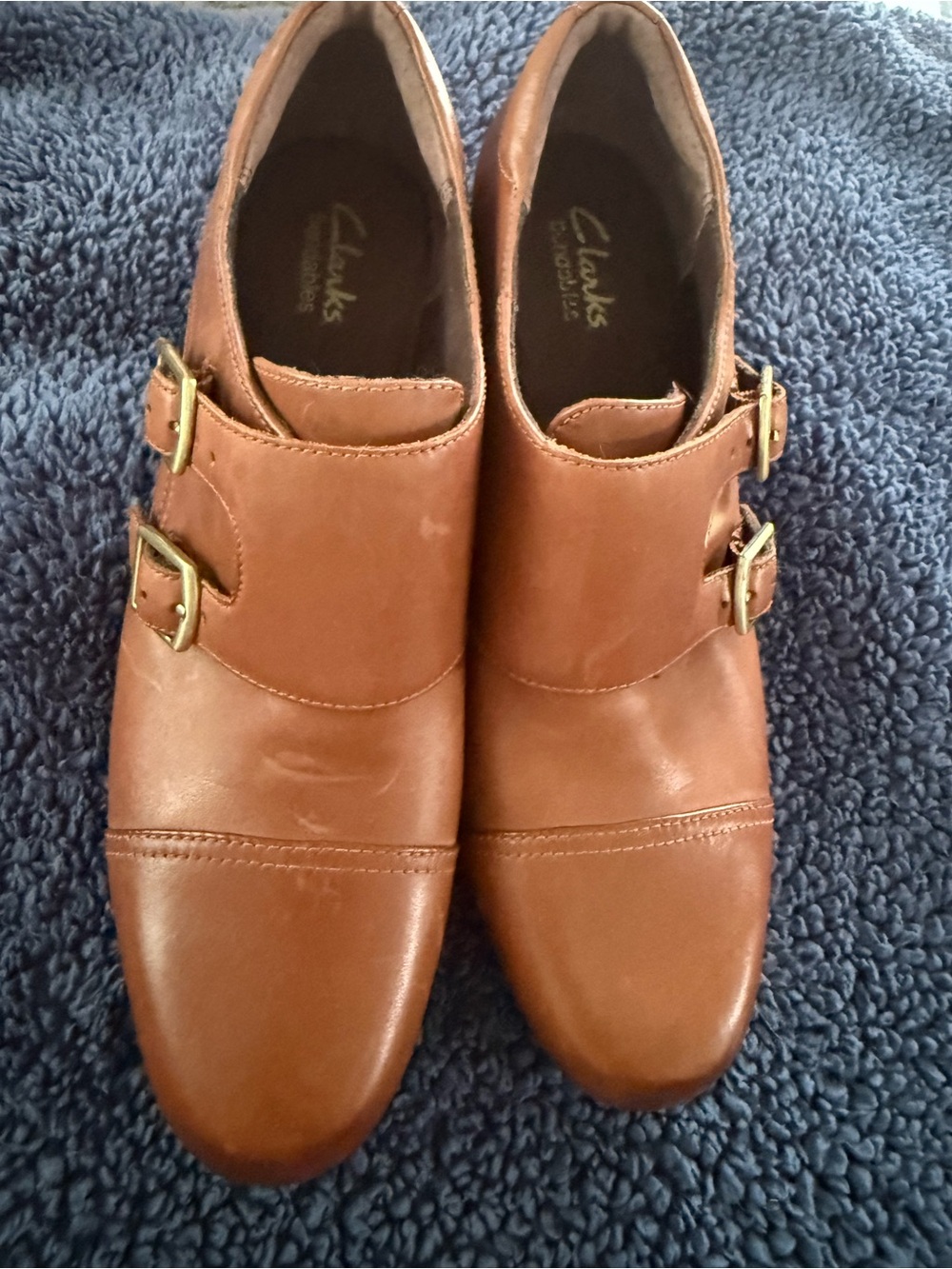 Clarks Women's Size 7 Bendable Sapphire Athena Brown Bootie Soft Leather NWOT